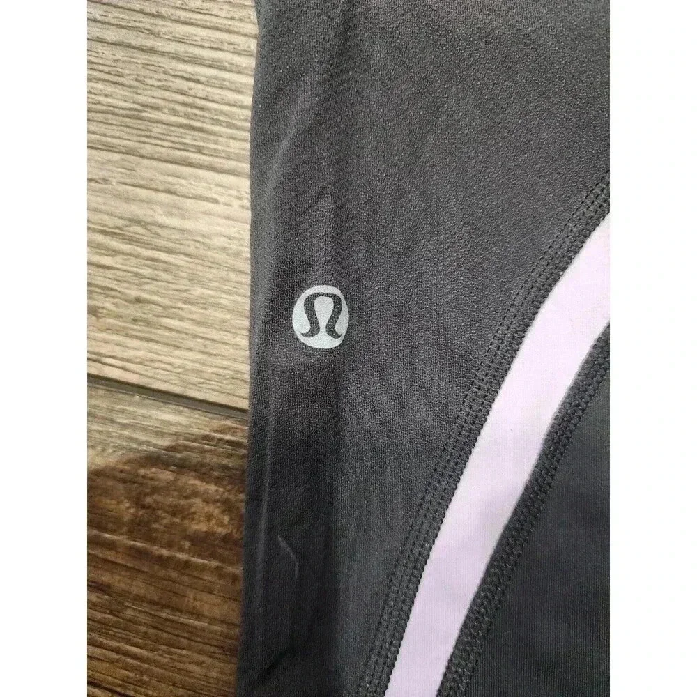 Lululemon Leggings Womens Size 8 Pink And Gray - Picture 4 of 7